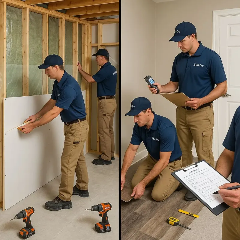 Repairs and Reconstruction process in Van Buren, ME